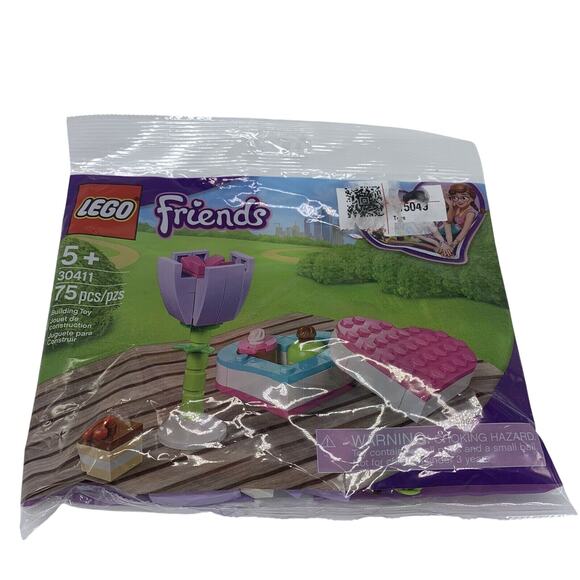 Lego Friends 30411 Spring Tulip & Heart Cupcakes 75 Pcs Building Toy Package NEW - Picture 1 of 3
